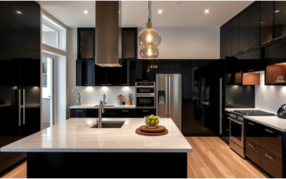 black kitchen