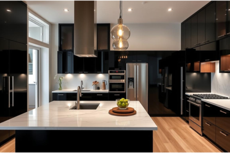 black kitchen