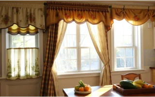 Kitchen curtain valances