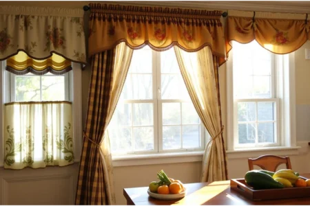 Kitchen curtain valances