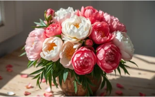 peonies bouquet