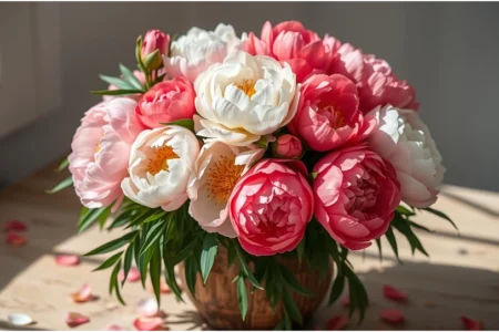 peonies bouquet