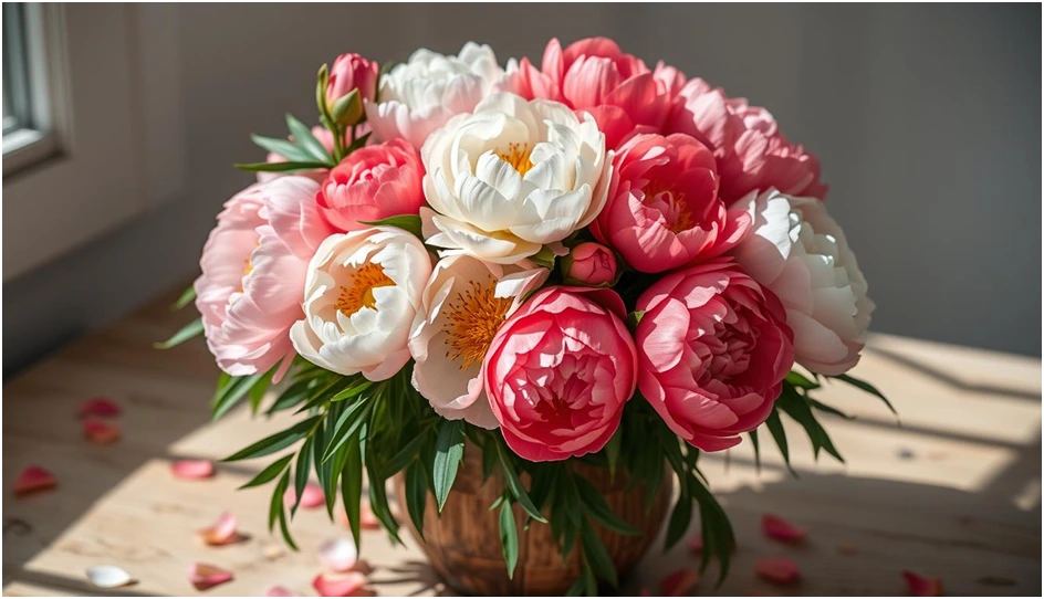 peonies bouquet