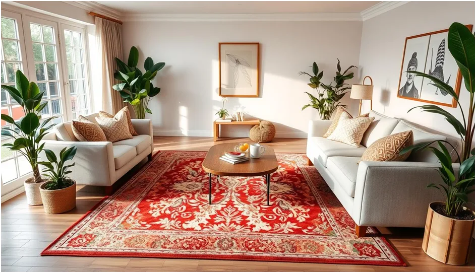 living room floor decor